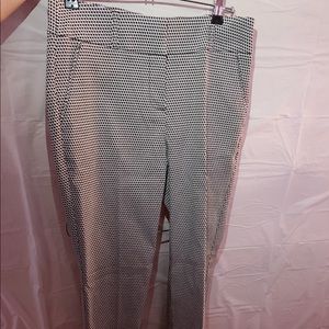 Black and white work pants